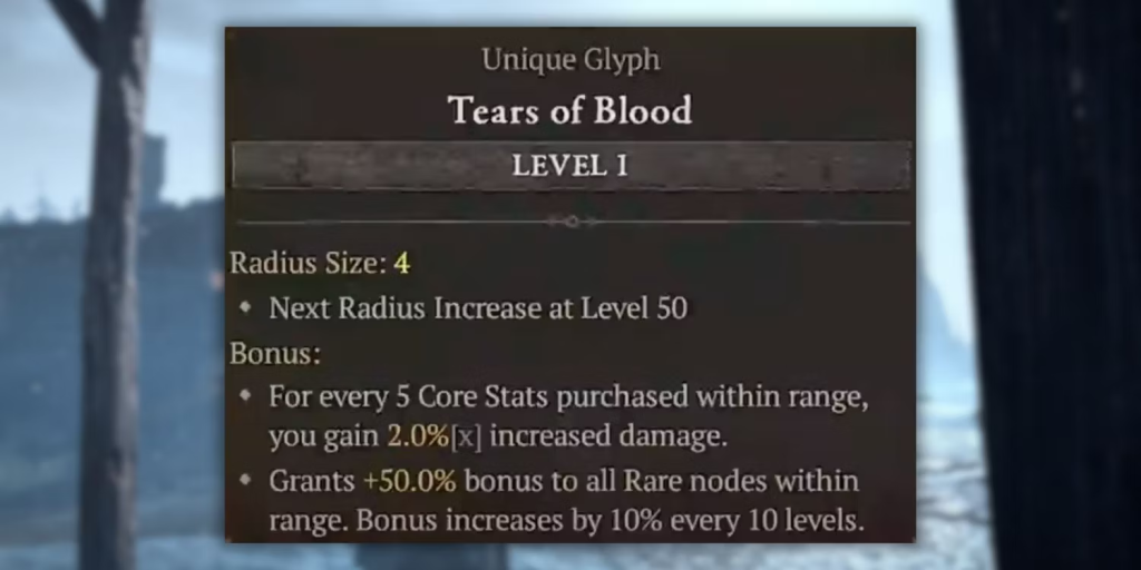 Tears of Blood Glyph