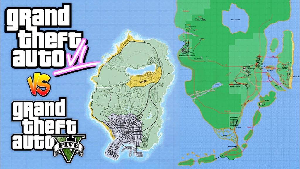 GTA 5 vs GTA 6 map 