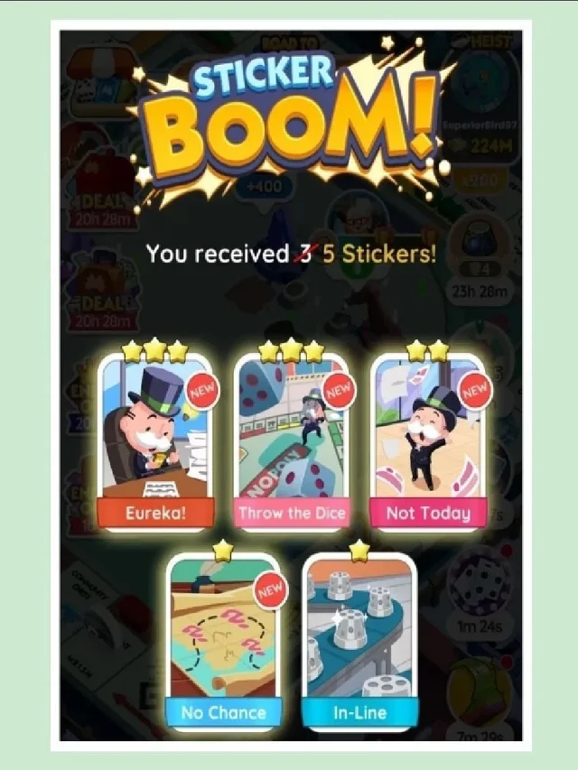 Monopoly GO: When is the Next Sticker Boom Event? His 5 Updates